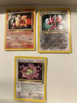 Team Rocket's Meowth # 18 Black Star PROMO WOTC Rare Pokemon Card - Image 1