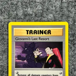 Vintage Pokemon Gym Challenge Giovanni's Last Resort 1st Edition 105/132 Rare NM - Image 3