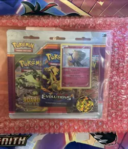 Pokemon TCG: Roaring Skies/Evolutions/Steam Siege 3 Pack Blister - Xerneas Promo - Image 1