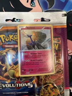 Pokemon TCG: Roaring Skies/Evolutions/Steam Siege 3 Pack Blister - Xerneas Promo - Image 5