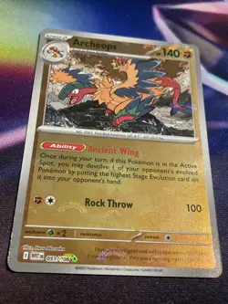 Pokemon TCG Archeops 051/086 Poke Ball Holo Rare White Flare NM/M - Image 2