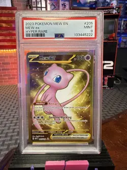 Mew ex Pokemon 151 Hyper Rare 205/165 Sv: Scarlet & Violet 151 Holo PSA 9 - Image 1
