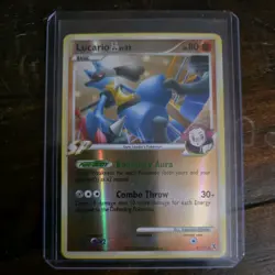 Pokemon TCG Lucario GL 8/111 Rising Rivals Reverse Holo NM MINT - Image 1