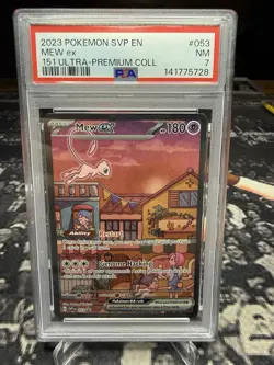 2023 Pokemon Black Star Promo Mew ex 151 Ultra Premium Collection #053 PSA 7 - Image 1