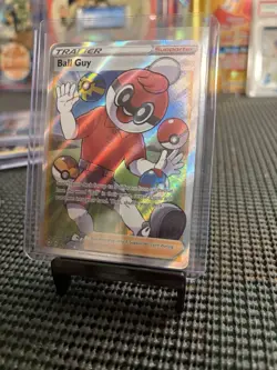 Pokemon TCG Shining Fates Holo Ball Guy Full Art Trainer 065/072 Ultra Rare - Image 1