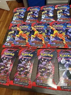 Pokemon TCG Scarlet & Violet Destined Rivals Booster Packs Lot 36 English Sealed - Image 2