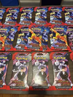 Pokemon TCG Scarlet & Violet Destined Rivals Booster Packs Lot 36 English Sealed - Image 4