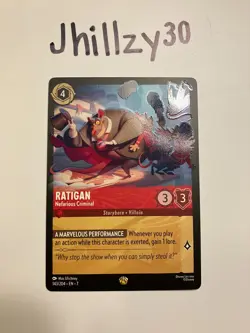 Disney Lorcana | Ratigan-Nefarious Criminal 143/204-NM - Image 1