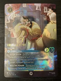 Cruella De Vil - Style Icon - Disney Lorcana Fabled Enchanted - 236/204 Nm - Image 1