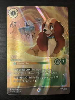 Lady- Decisive Dog - 205/204- ENCHANTED- Reign of Jafar Disney Lorcana Enchanted - Image 1