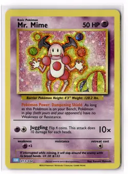 Mr. Mime 013/034 Trading Card Game Classic Holo NM - Image 1