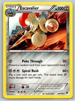 Escavalier - XY Phantom Forces 64/119 Rare Mitsuhiro Arita Pokemon Card NM - Image 1