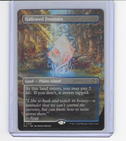Magic The Gathering Lorwyn Hallowed Fountain Borderless R0347 - Image 1