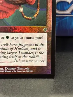 Invasion MTG FOIL Troll-Horn Cameo Magic NM UP - Image 5