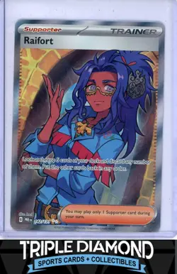 2025 Pokemon Prismatic Evolution #142/131 Raifort Ultra Rare Trainer H27 - Image 1