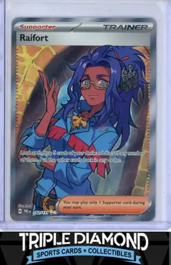 2025 Pokemon Prismatic Evolution #142/131 Raifort Ultra Rare Trainer H26 - Image 1
