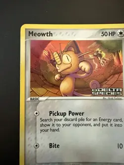 Pokemon TCG EX Delta Species 2005 - MEOWTH 77/113 Reverse Stamped Holo NM - Image 4