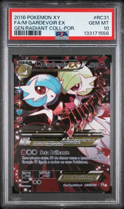 2016 POKEMON XY GENERATIONS RADIANT COLL #RC31 FULL ART/M GARDEVOIR EX PSA 10 - Image 1