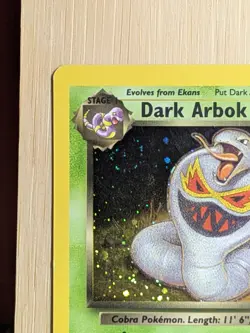 Pokemon Dark Arbok 2/82 Team Rocket Holographic Rare Unlimited TCG Vintage Wotc - Image 2