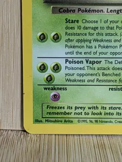 Pokemon Dark Arbok 2/82 Team Rocket Holographic Rare Unlimited TCG Vintage Wotc - Image 3