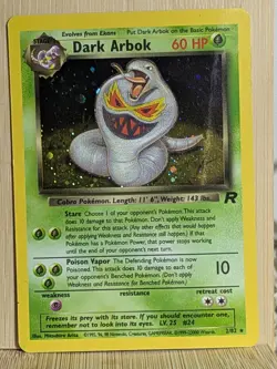 Pokemon Dark Arbok 2/82 Team Rocket Holographic Rare Unlimited TCG Vintage Wotc - Image 5