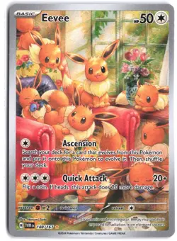 Eevee 188/167 Illustration Rare Twilight Masquerade Pokemon - Image 1