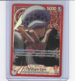 One Piece The Azure Sea's Seven Foil Trafalgar Law OP14-001 English - Image 1