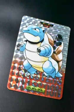 Blastoise File No. 009 Bandai Carddass Vending Red 1996 Prism Pokemon Card - Image 3