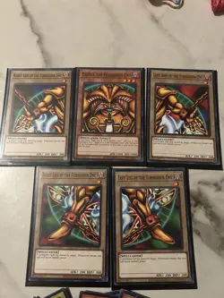 Yugioh Complete Exodia the Forbidden One + Original Egyptian God Card Set - Image 2