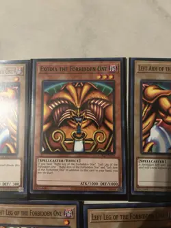 Yugioh Complete Exodia the Forbidden One + Original Egyptian God Card Set - Image 4
