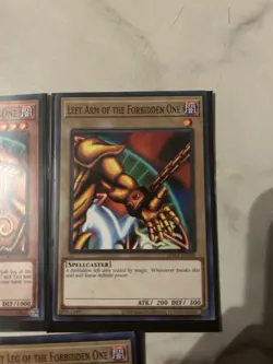 Yugioh Complete Exodia the Forbidden One + Original Egyptian God Card Set - Image 5