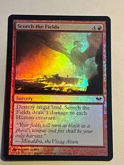 Scorch the Fields FOIL Dark Ascension NM Red Common MAGIC MTG CARD - Image 5