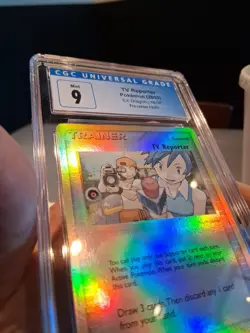 TV Reporter Reverse Holo Cgc 9 Mint Blue Label 2003 EX Dragon 88/97 Card Beauty - Image 5
