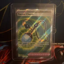 Sacred Charm 122/094 Phantasmal Flames Pokemon Card - Near Mint + Fast Shipping - Image 1
