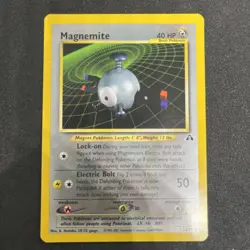 Pokemon TCG Magnemite 7/75 Neo Discovery Holo Rare WOTC 1999 NM-LP - Image 1
