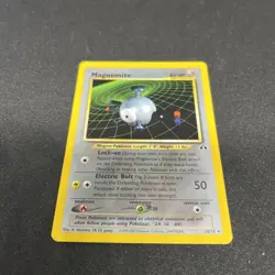 Pokemon TCG Magnemite 7/75 Neo Discovery Holo Rare WOTC 1999 NM-LP - Image 2