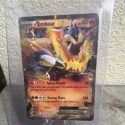 Pokemon Emboar EX 14/122 Breakpoint Ultra Rare Holo 180HP EN - Image 1