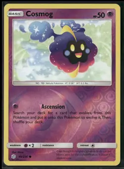 Pokemon - Cosmog 99/236 Reverse Holo Cosmic Eclipse NM - Image 1