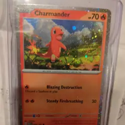 Charmander ~Swirl~ 004/165 Scarlet & Violet 151 Cosmos Holo Pokemon TCG NM - Image 2