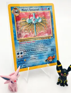 Misty's Tentacruel 10/132 Gym Heroes 2000 Holo Rare WOTC Pokemon Card TCG - Image 1