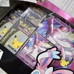 Pokemon TCG 25th Anniversary Celebrations Dark Sylveon V Box Factory Sealed Mint - Image 2