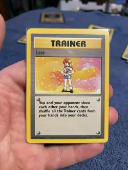 Pokemon TCG Lass Trainer 75/102 Base Set Rare Non-Holo - Image 1