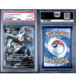 Lugia V (Alternate Full Art) 186/195 Pokemon Silver Tempest PSA 10 Gem English - Image 3