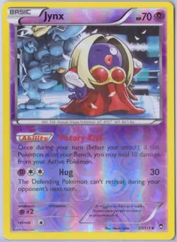 Jynx - 37/111 - Reverse Holo - XY: Furious Fists - Pokemon - Damaged - Image 1