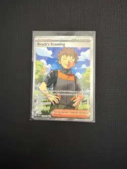 Pokemon TCG Brock's Scouting #179/159 Journey Together Ultra Rare NM - Image 1