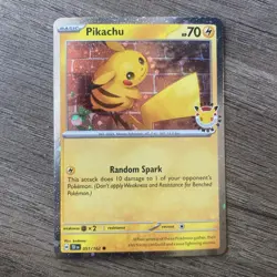 Pikachu 051/162 - Cosmos Holo - Pokemon Day 2026 Stamped Promo - Pokemon TCG - Image 1