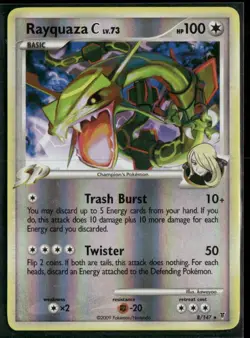2009 Pokemon Platinum Rayquaza Holo Supreme Victors #8 - Image 1