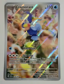 CRAMORANT - #176/167 - Pokemon Twilight Masquerade Illustration Rare NM - Image 1