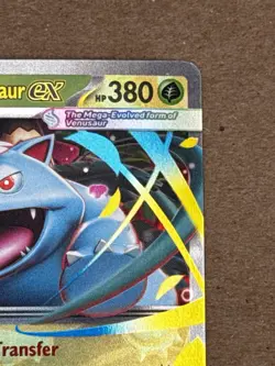 Pokemon TCG Mega Venusaur EX Card 003/132 Mega Evolution English Nm Holo - Image 2