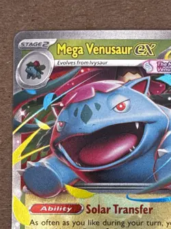 Pokemon TCG Mega Venusaur EX Card 003/132 Mega Evolution English Nm Holo - Image 3